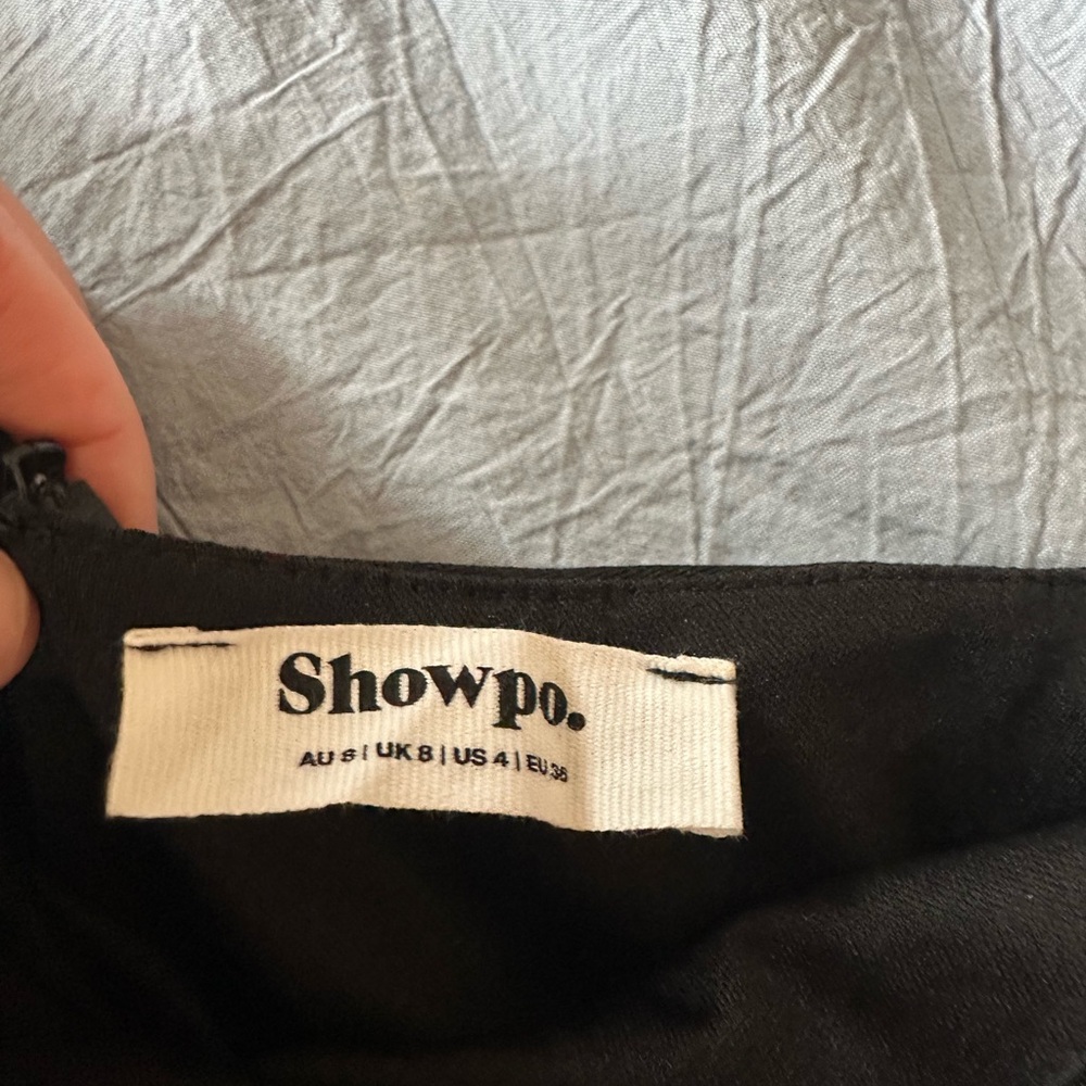 Showpo Black One-Shoulder Maxi Dress - Picture 5 of 9